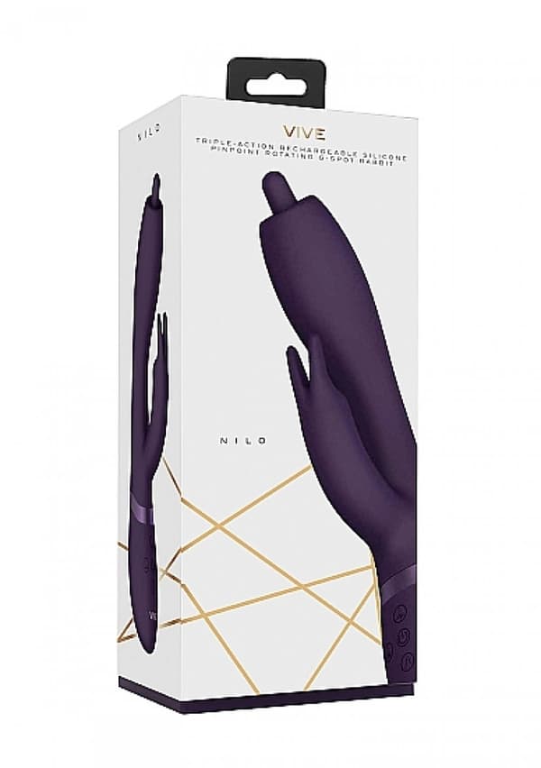 Nilo Pinpoint Rotating G spot Rabbit Purple vibrator
