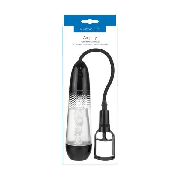 Mig Du Us Amplify Pump Masturbator Klar/Sort