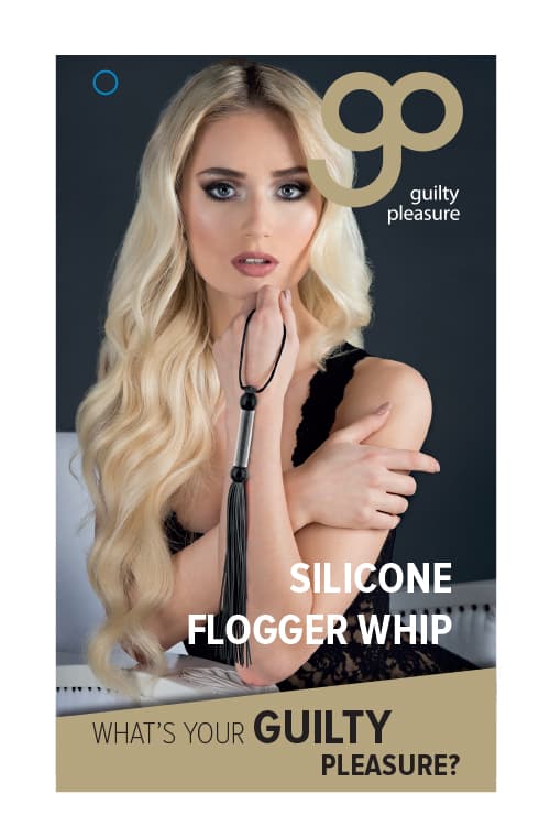 GP SILIKON FLOGGER PISK SVART
