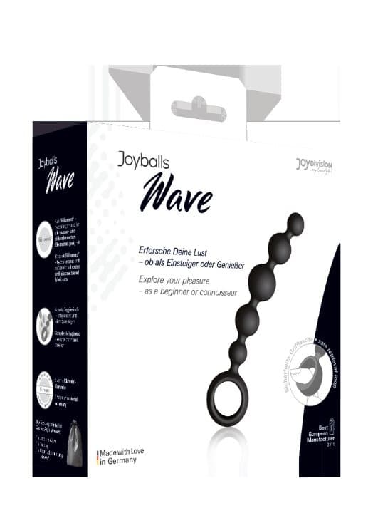 Plugg/kulor Joyballs anal Wave, kort, svart