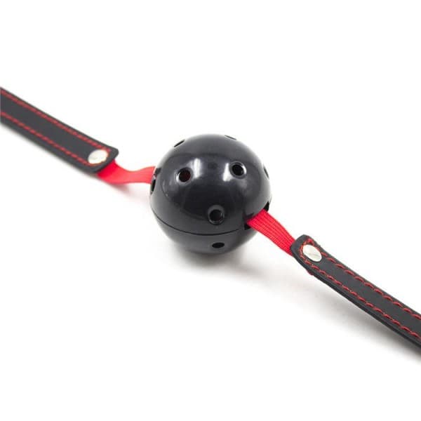 Åndbar Ball Gag Stretch (nero)
