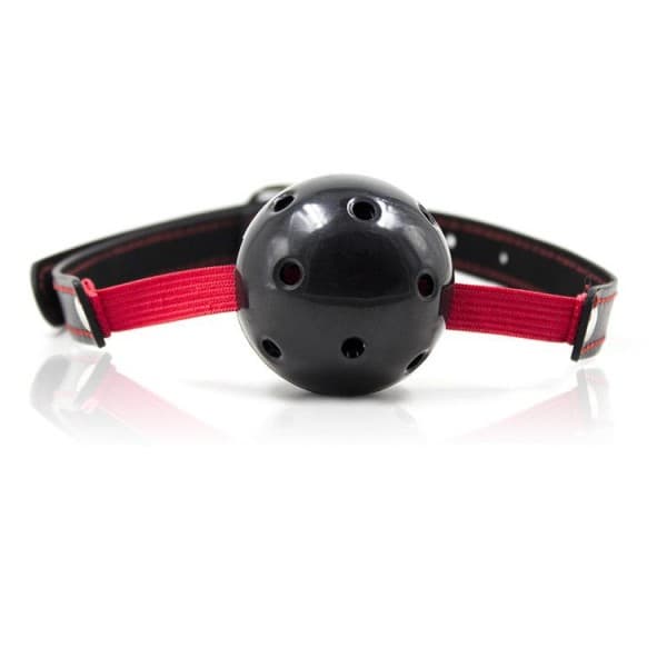 Åndbar Ball Gag Stretch (nero)