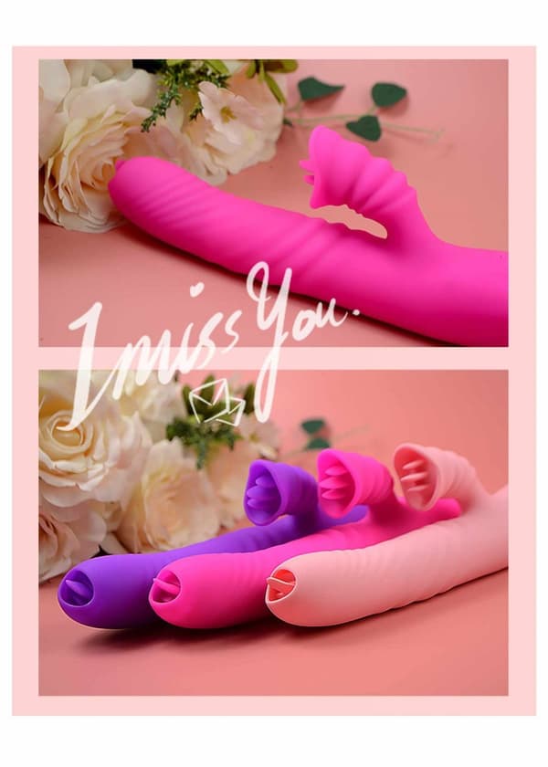 Angelia USB-vibrator 3 skjutfunktioner / 20 vibrationer Rosa