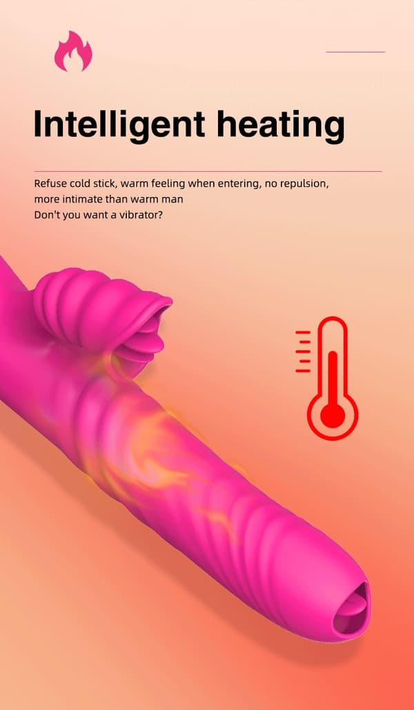Angelia USB-vibrator 3 skjutfunktioner / 20 vibrationer Rosa
