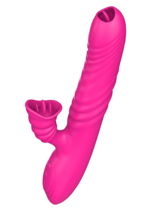 Angelia USB-vibrator 3 skjutfunktioner / 20 vibrationer Rosa