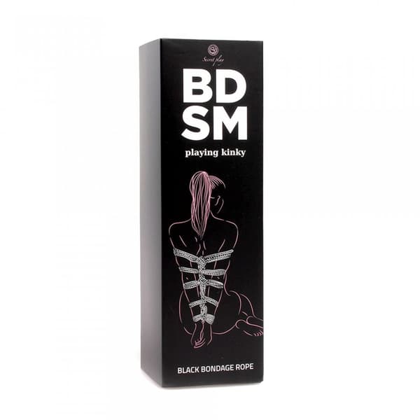 Sort Bondage Rope BDSM