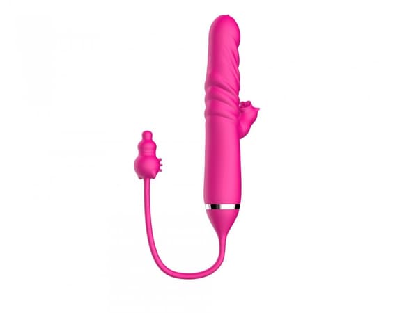Tungan slickar Triple Stimulation Thrusting Vibrator