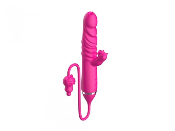 Tungan slickar Triple Stimulation Thrusting Vibrator