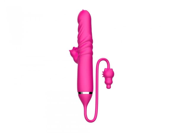 Tungan slickar Triple Stimulation Thrusting Vibrator
