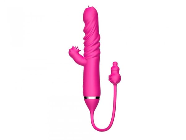 Tungan slickar Triple Stimulation Thrusting Vibrator