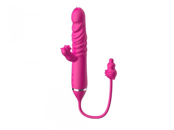 Tungan slickar Triple Stimulation Thrusting Vibrator