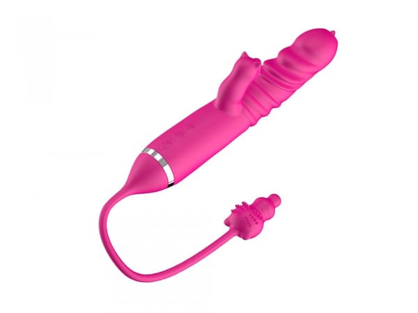 Tungan slickar Triple Stimulation Thrusting Vibrator
