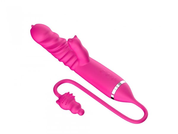 Tungan slickar Triple Stimulation Thrusting Vibrator