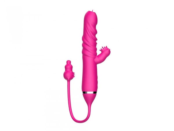 Tungan slickar Triple Stimulation Thrusting Vibrator