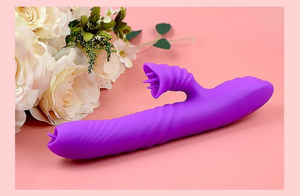 Angelia USB vibrator 3 funktioner af stød / 20 vibrationer Lilla