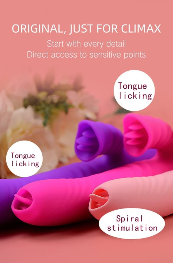 Angelia USB vibrator 3 funktioner af stød / 20 vibrationer Lilla