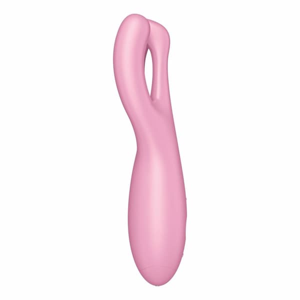 Threesome 4 Connect App Vibrator (vaaleanpunainen)