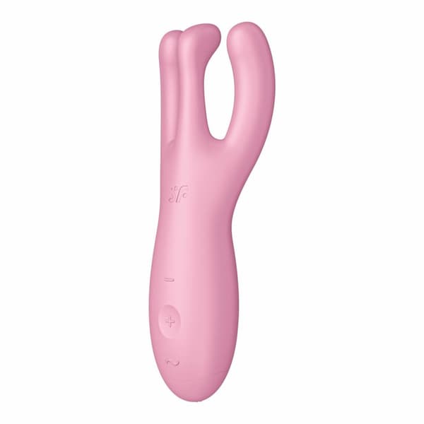 Threesome 4 Connect App Vibrator (vaaleanpunainen)