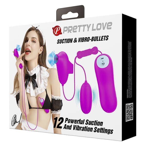 PRETTY LOVE VIBRO BULLETS, 12+12 stimulationsfunktioner
