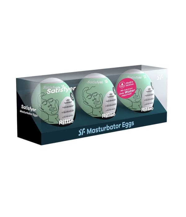 Masturbatorägg (set med 3 gevär)
