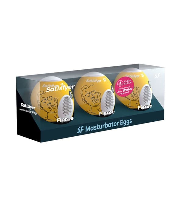 Masturbatorägg (set med 3 Fierce)