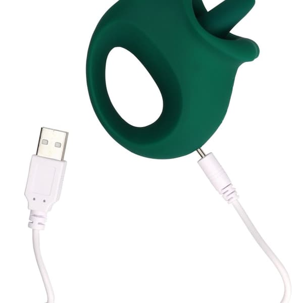 Slikkende og vibrerende klitorisstimulator