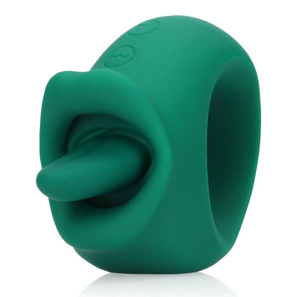 Slikkende og vibrerende klitorisstimulator