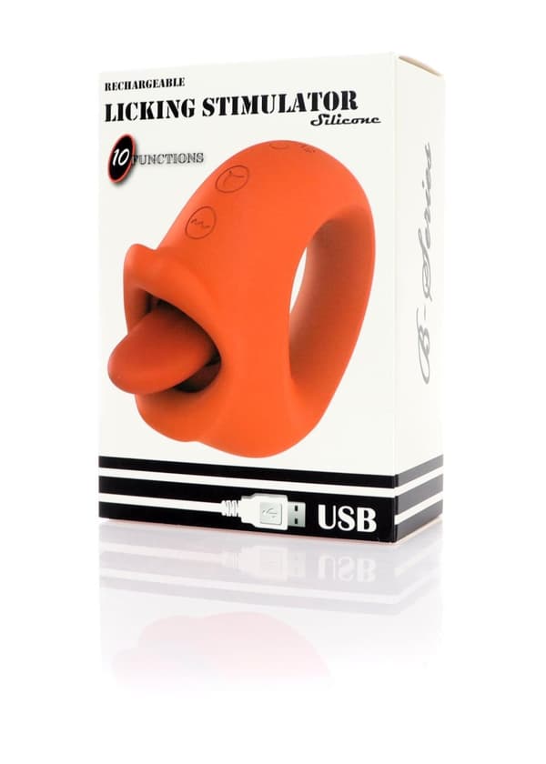 Genopladelig slikkestimulator USB 10 funktioner
