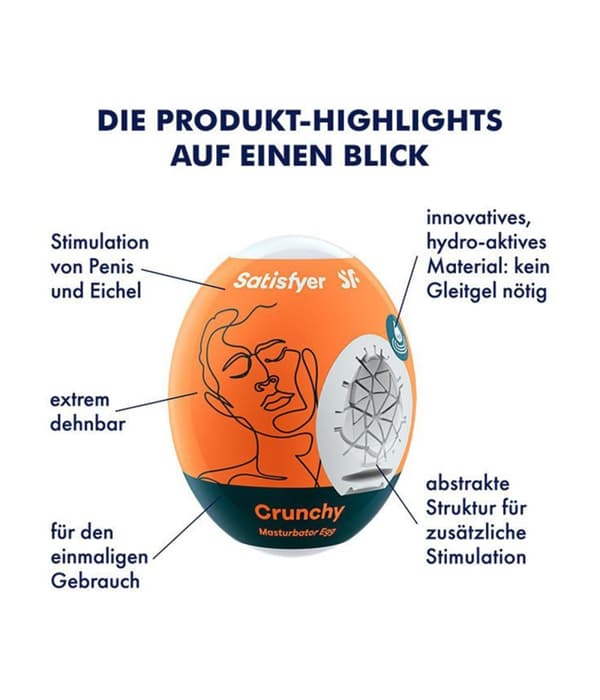 Egg Single Masturbator (Crunchy)