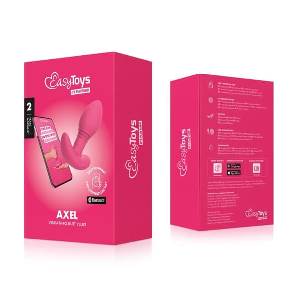 EasyConnect Vibrerende Butt Plug Axel app styret
