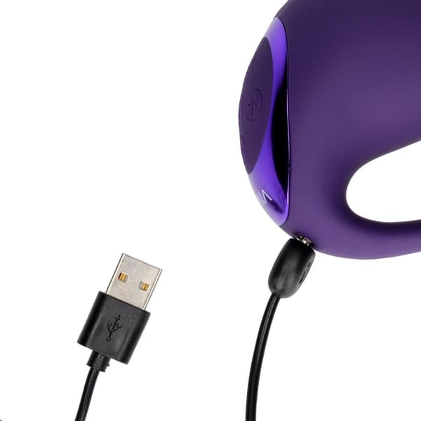 Riko uppladdningsbar trippelvibrator med avancerad fingerrörelse &amp; Pulsvågsstimulator - Lila