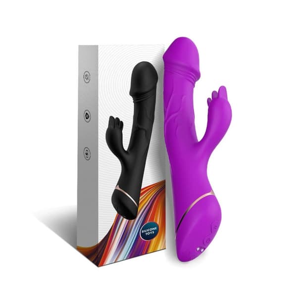 Rubberco Purple, 2* 9 vibrationsfunktioner