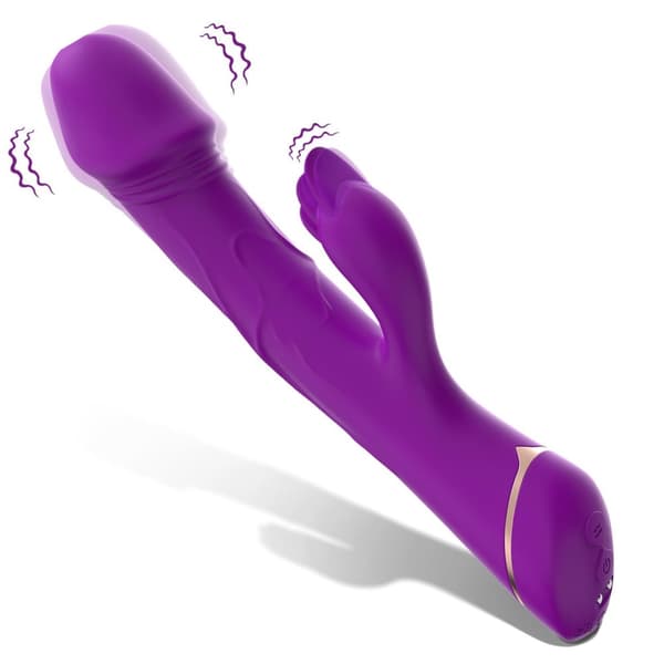 Rubberco Purple, 2* 9 vibrationsfunktioner