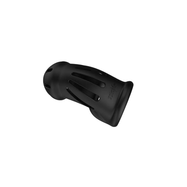 Modell 27 Ultra Soft Silikon Chastity Cage Svart
