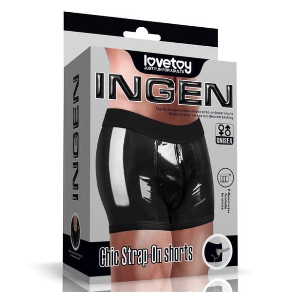 Chic Strap On-shorts (40 43 tommer talje) Sort