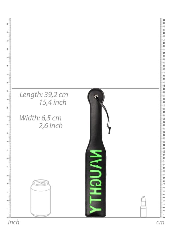 Naughty Paddle Glow in the Dark Black/Neon Green