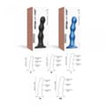 Miniatyrbild 4 av 6: DILDO PLUG BALLS METALLIC BLUE S