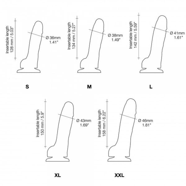GLIDEHUD REALISTISK DILDO VANILLA M
