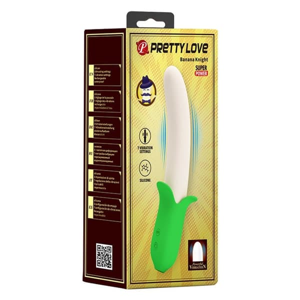 PRETTY LOVE Banana Knight, 7 vibrationsfunktioner