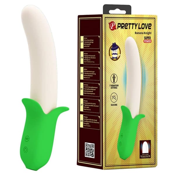 PRETTY LOVE Banana Knight, 7 vibrationsfunktioner