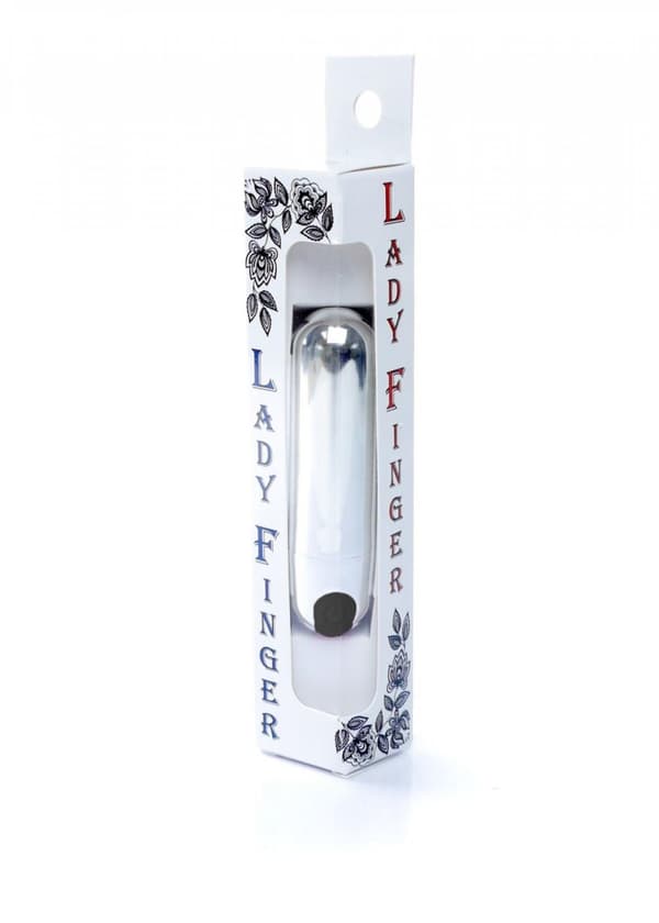 Strong Bullet Vibrator Sølv/Sort USB 10 Funktion
