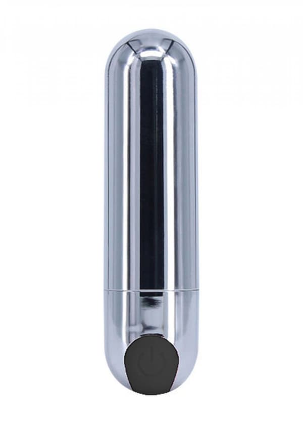 Strong Bullet Vibrator Sølv/Sort USB 10 Funktion