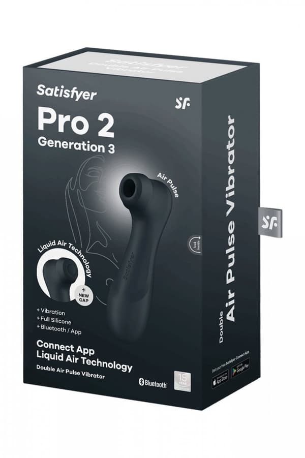 Pro 2 Generation 3, jossa on Liquid Air -tekniikka, tärinä ja Bluetooth/App musta