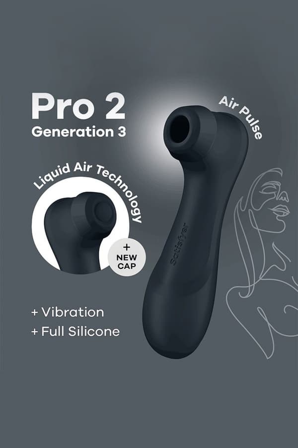 Pro 2 Generation 3, jossa on Liquid Air -tekniikka, tärinä ja Bluetooth/App musta