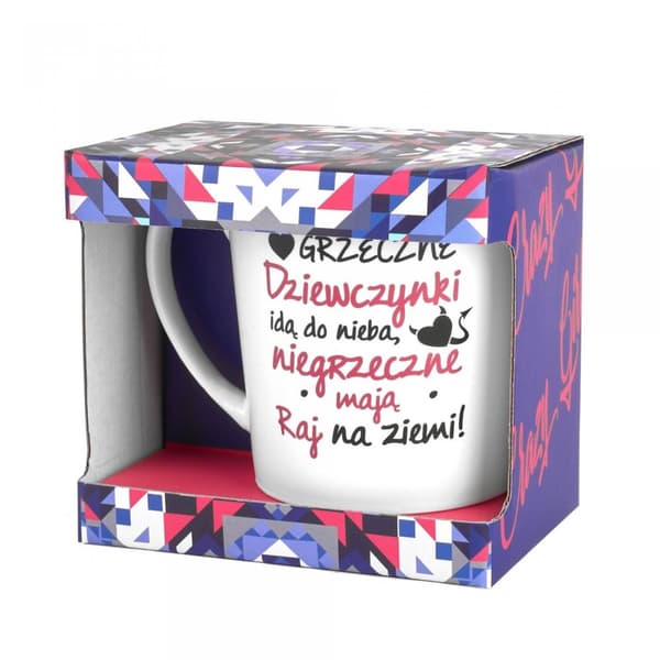 CRAZY GIRL NBC mugg matt 480ml Bra tjejer gå till himlen...