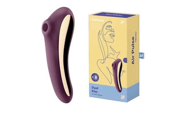 Dual Kiss Stimulator (vinrød)