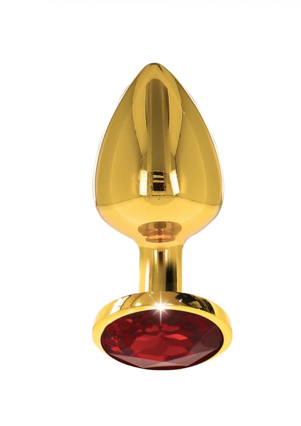 Butt Plug Med Diamond Jewel M Guld