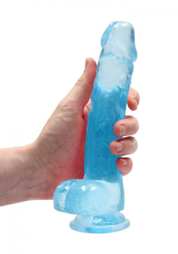 Realistisk dildo med bollar 8/21 cm