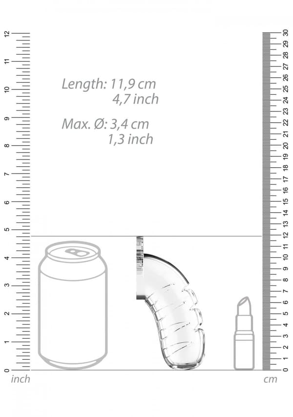 Modell 16 Chastity 4.5 Cock Cage Transparent
