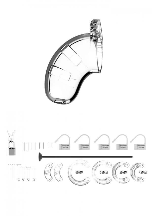 Modell 15 Chastity 3.5 Cock Cage Transparent
